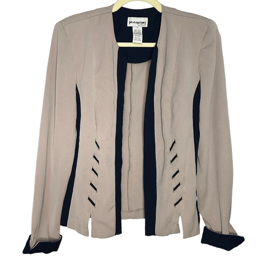 Vintage Gray and Navy Blazer Size 8